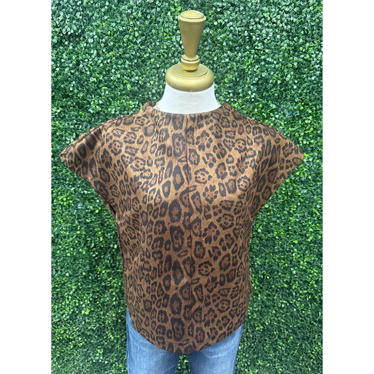 Imogene Leopard Print Sleeveless Top