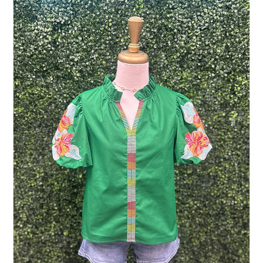 Kimmie Kelly Green Top