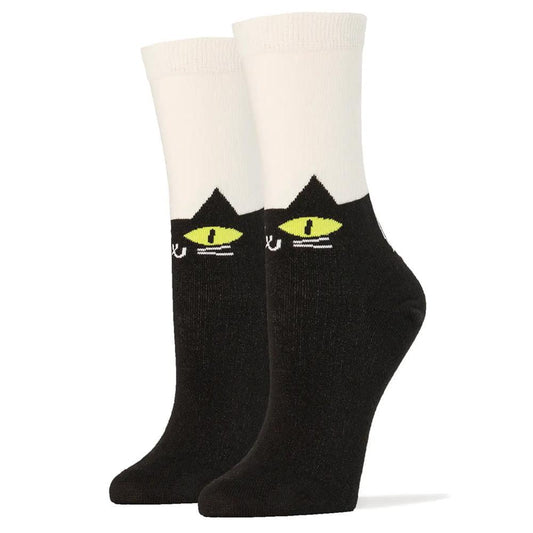 It's Meow or Never | Women's Cotton Crew Funny Socks