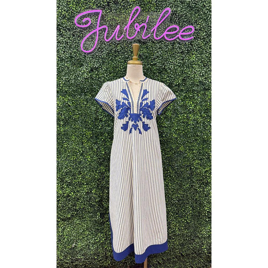 Mallory Stripe Midi Dress