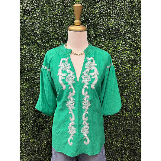 Tilly Green Blouse