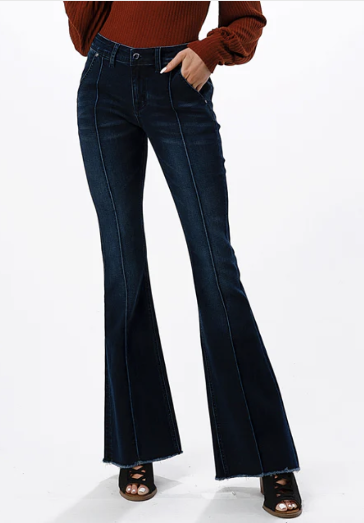 Sloane Dark Wash Center Seam Jeans - Easy Fit