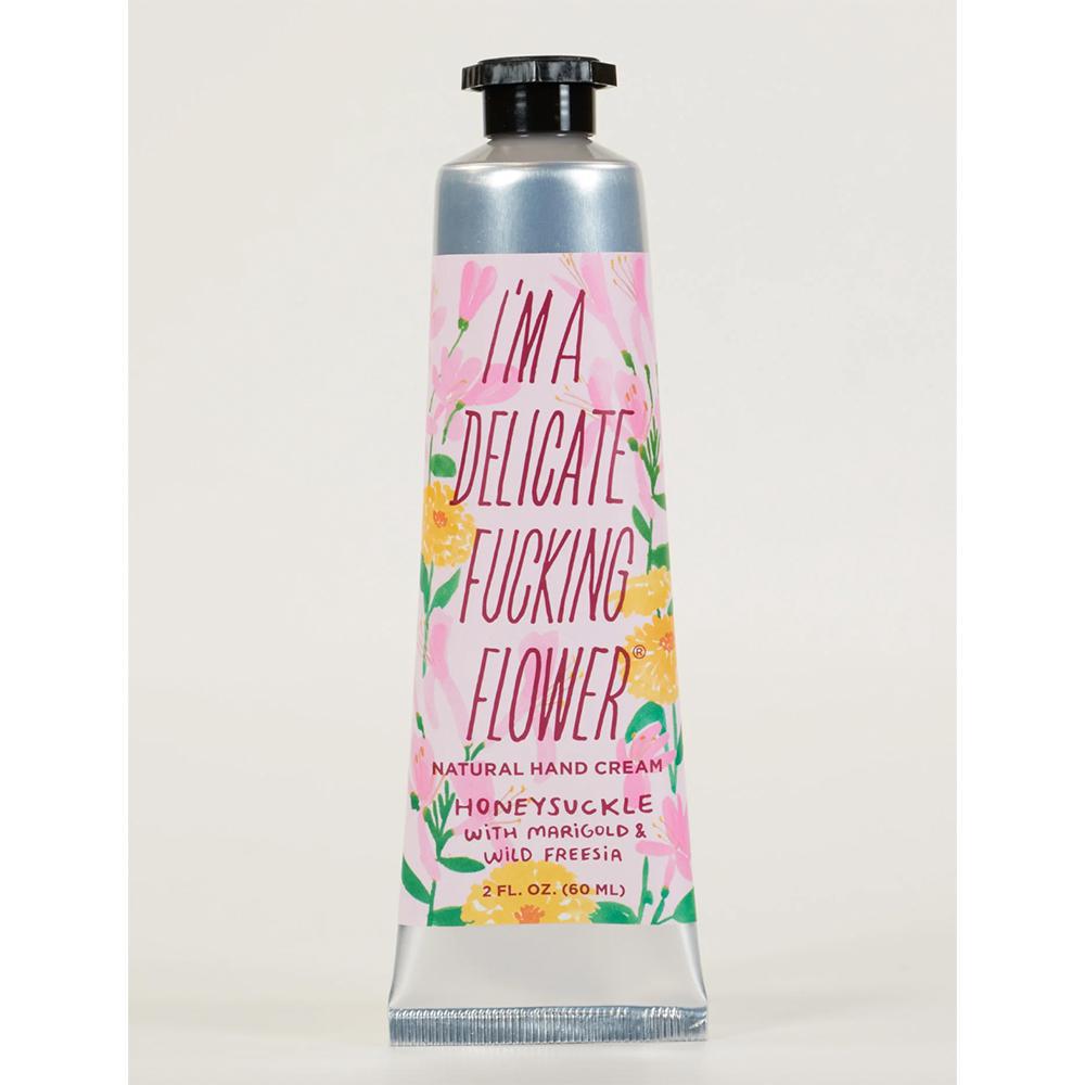 I'm a Delicate Fucking Flower Natural Hand Cream-Honeysuckle With Marigold & Wild Freesia