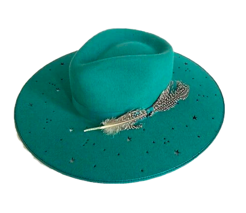 Night Sky Teal Stetson Hat