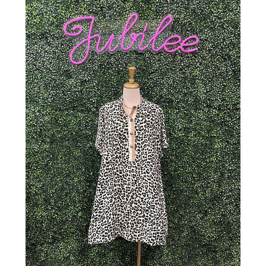 Tillah Leopard Print Mini Dress