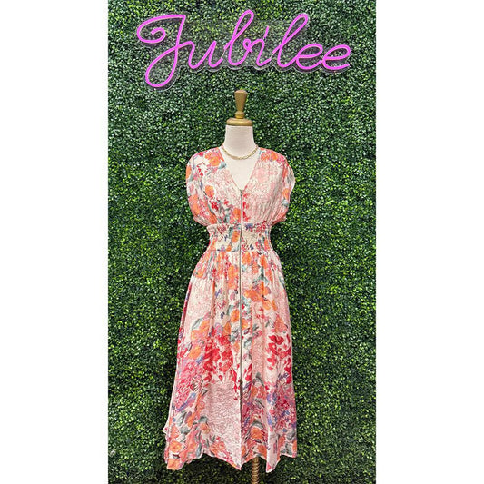 Primrose Floral Midi Dress