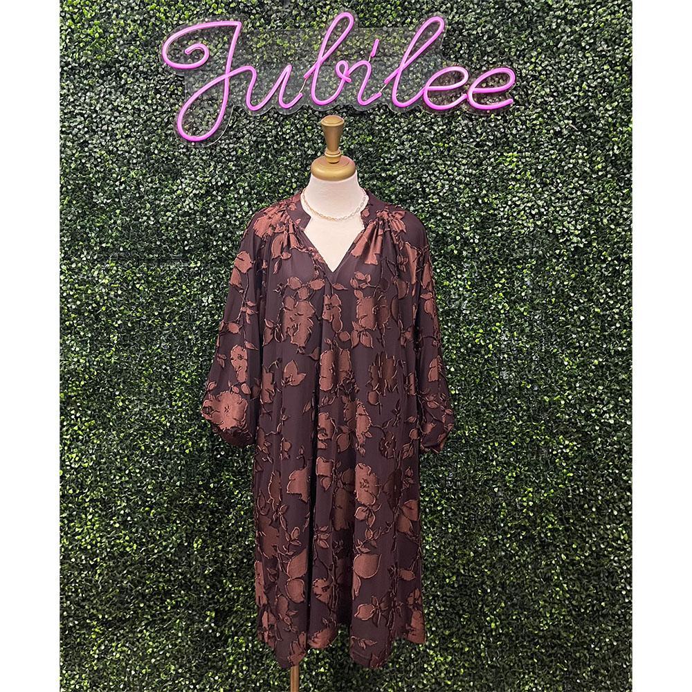 Espresso Velvet Babydoll Dress