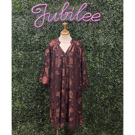 Espresso Velvet Babydoll Dress