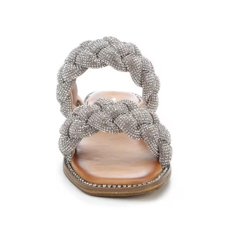 Rhinestone Braided Sandal by Madden Girl