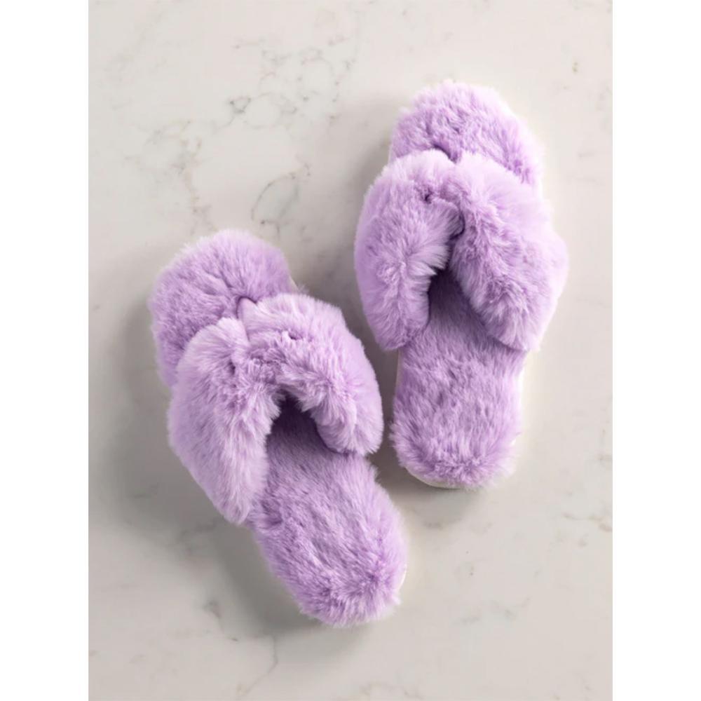 Rina Lilac Thong Slippers