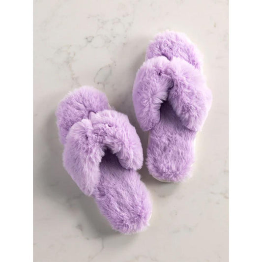 Rina Lilac Thong Slippers