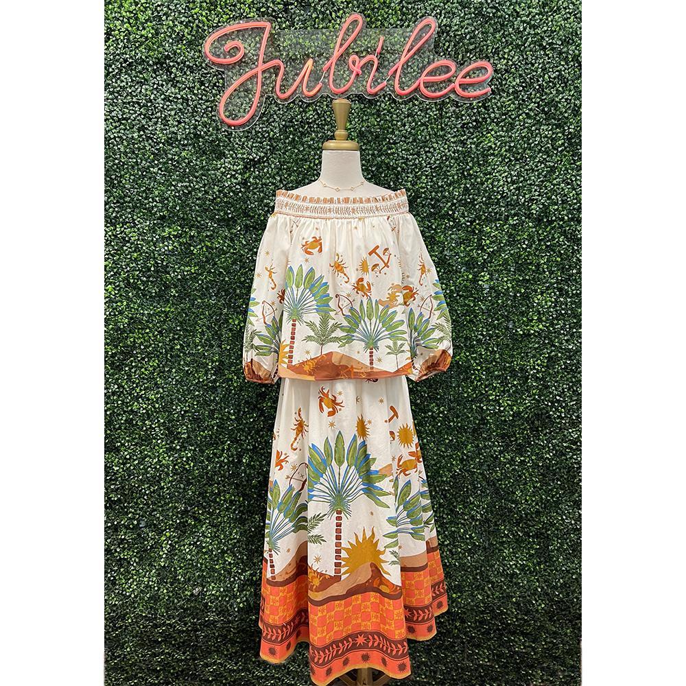 Island Time Only Woven Midi Set