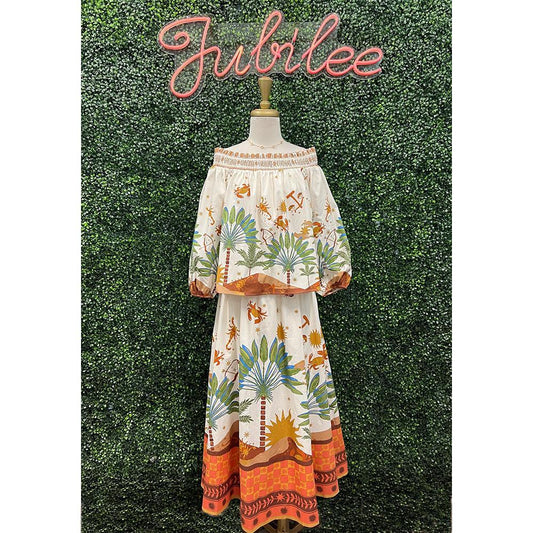 Island Time Only Woven Midi Set