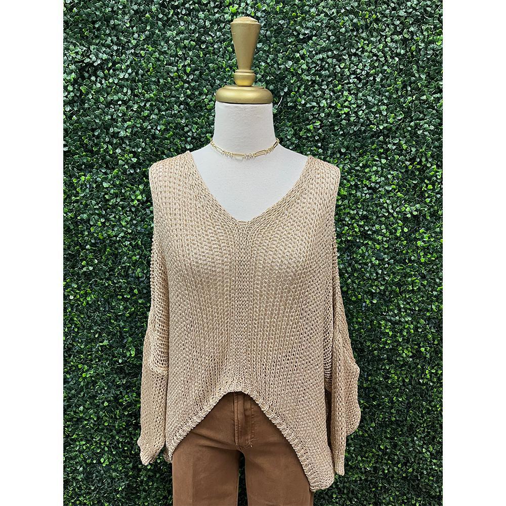 Avola Gold Knit Sweater