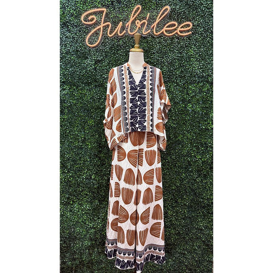 Tiffany Light Brown Long Pants