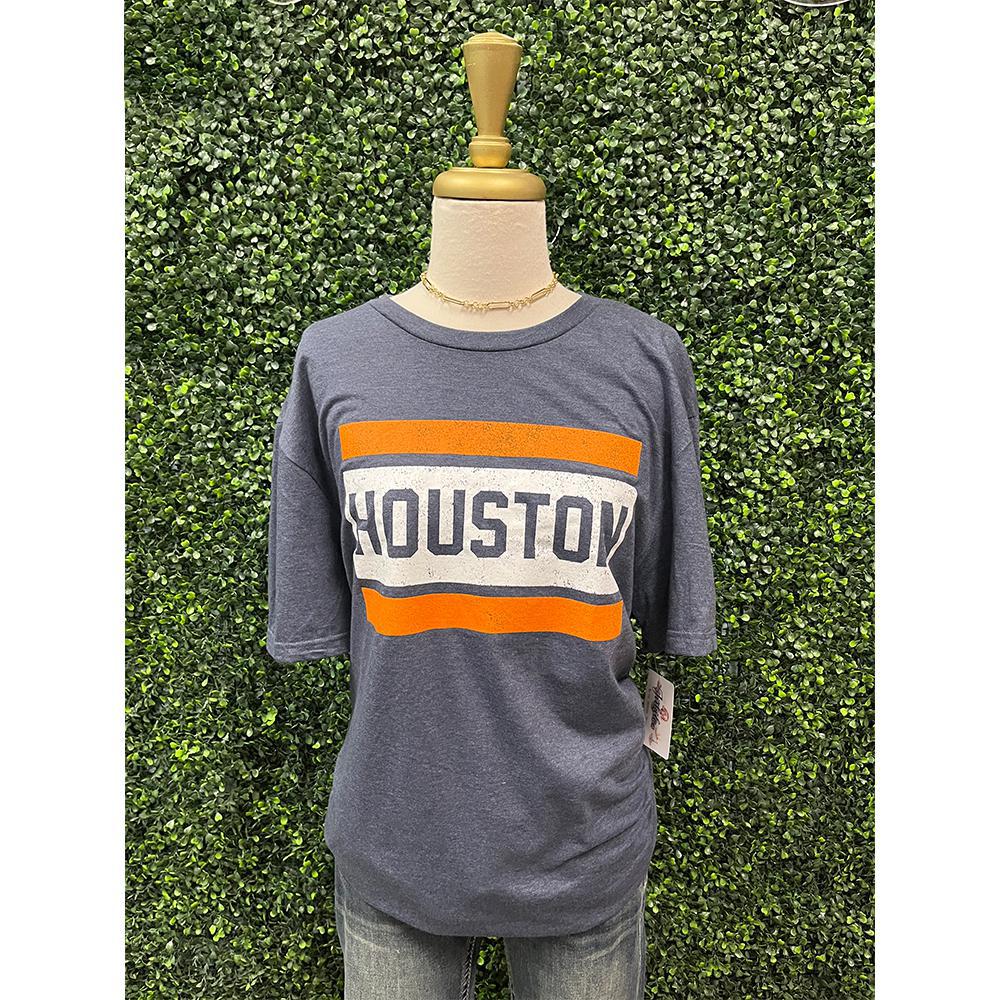 Houston Block Tee Orange