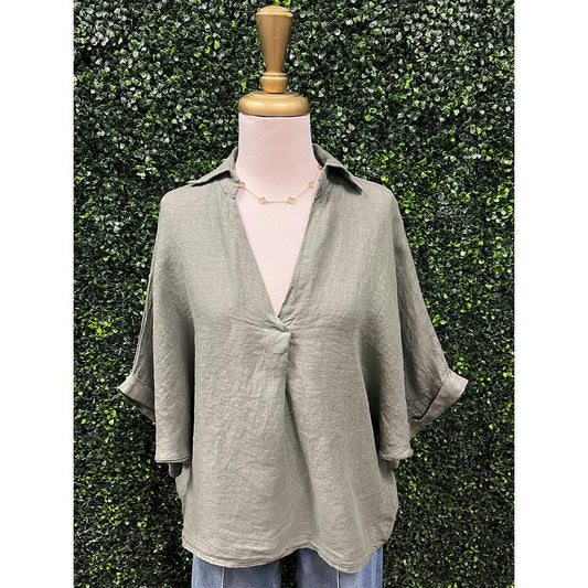 Olivia Linen Top