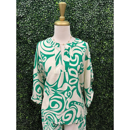 Shirley Rae Green Top