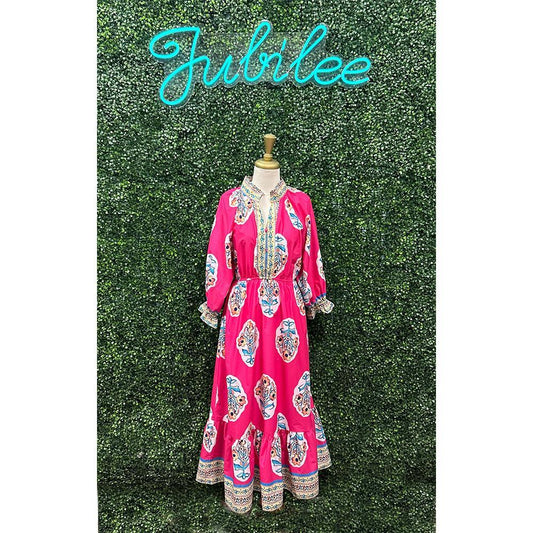 Strawflower Midi Dress