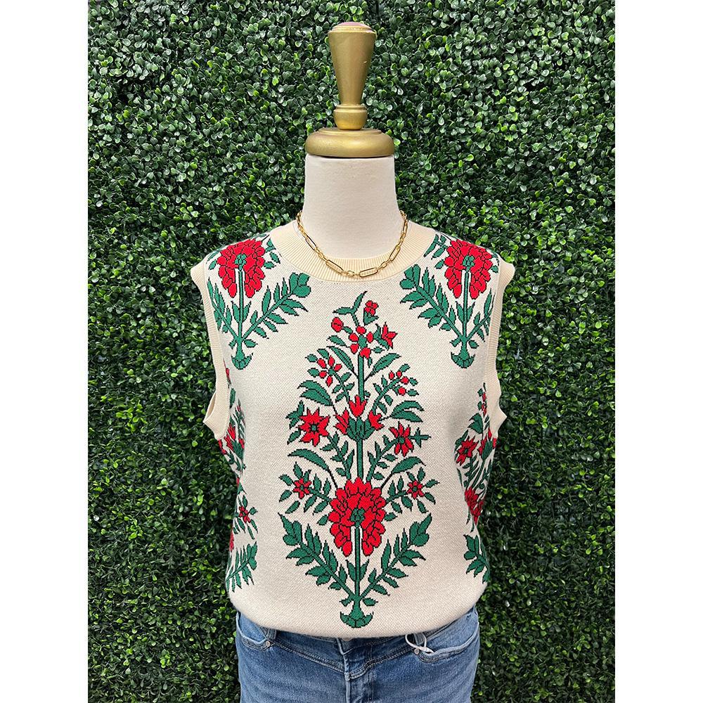 Holly Floral Sweater Top