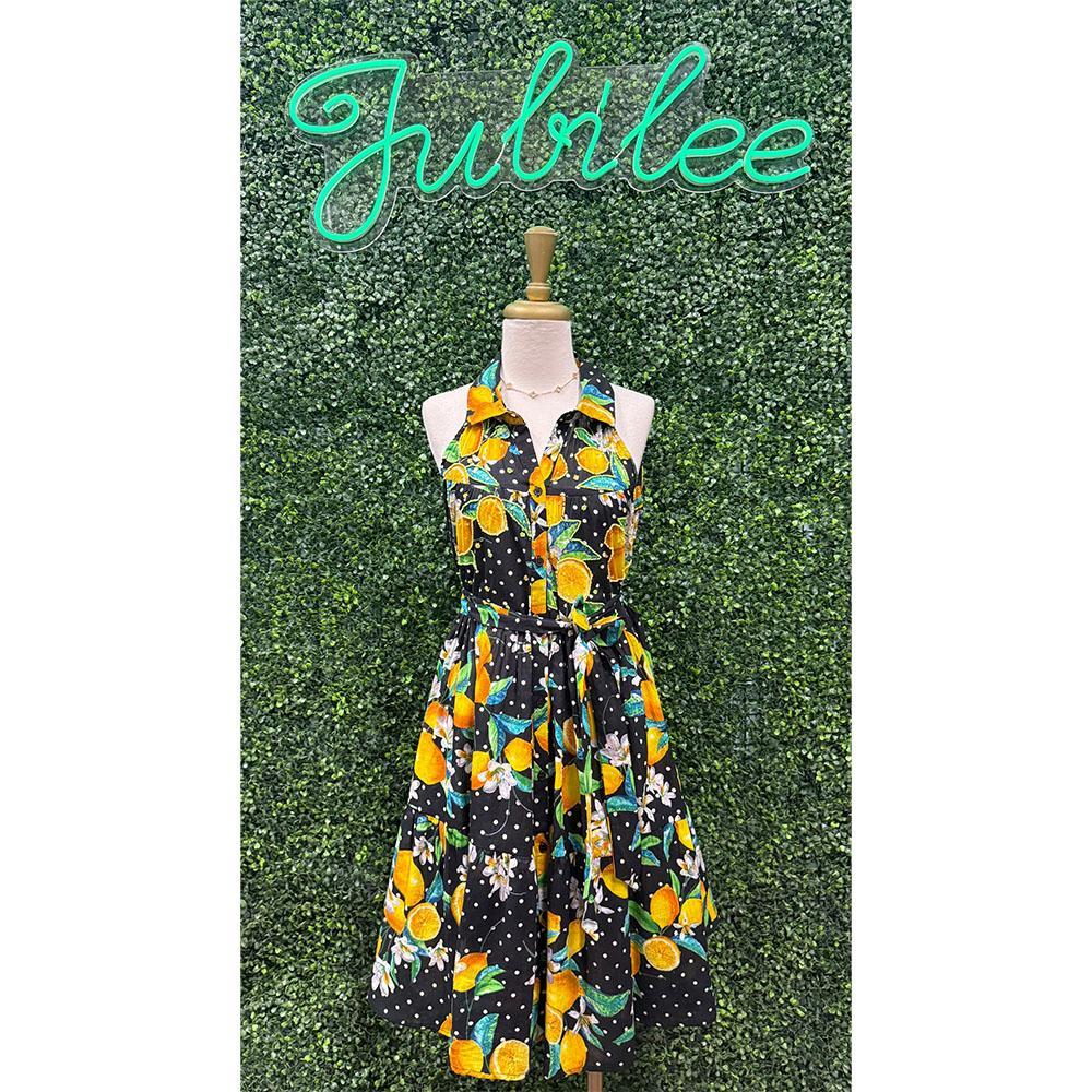 Kass Lemon Sleeveless Dress