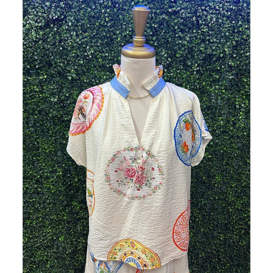 Tamika Light Weight Sleeveless Printed Top