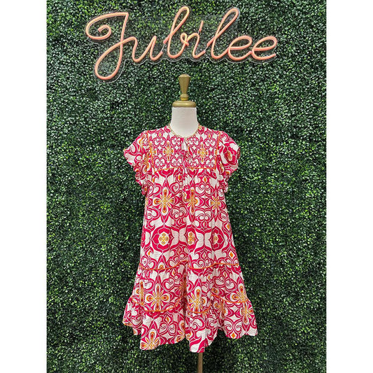 Adelina Medallion Print Dress