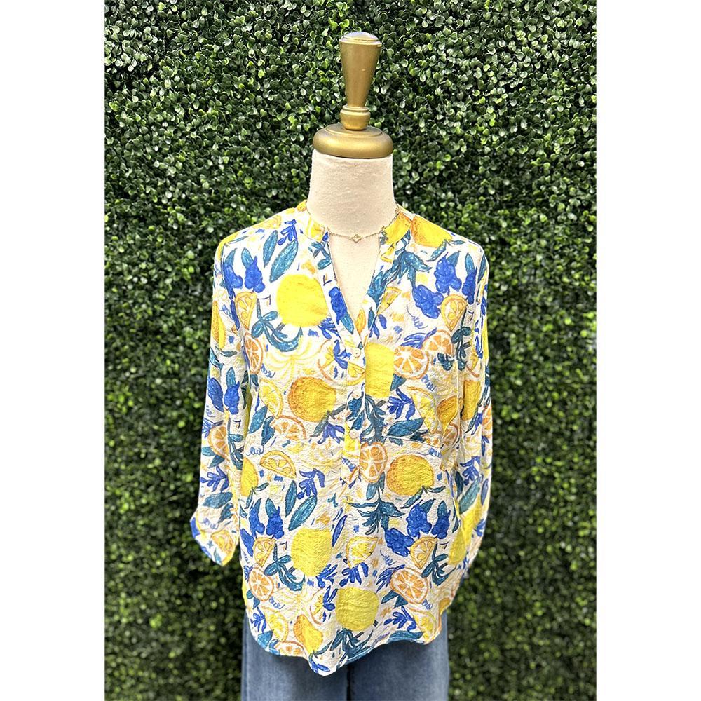 Lemon Print Blouse