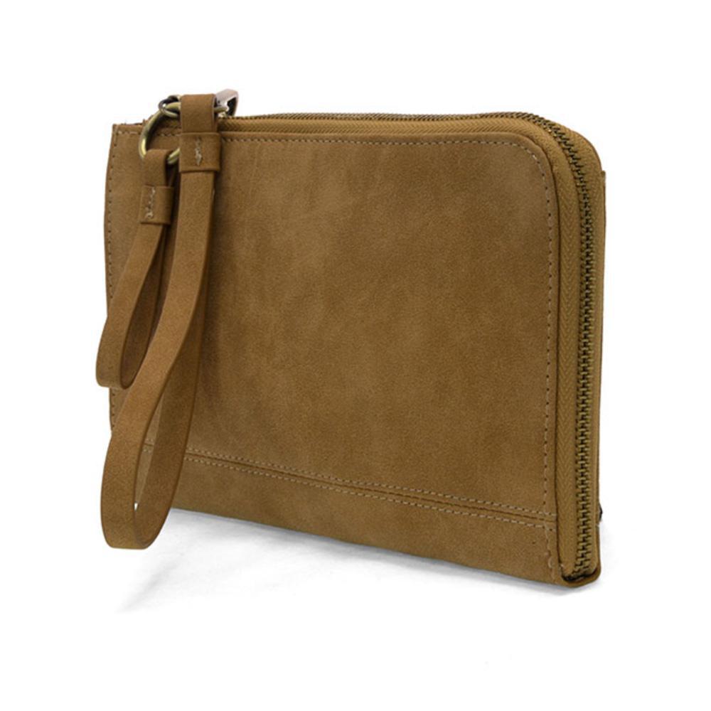 Wheat Faux Suede Karina Convertible Wristlet & Wallet Joy Susan
