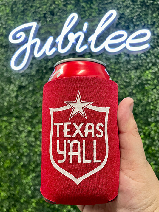 Texas Y'All Shield Koozie
