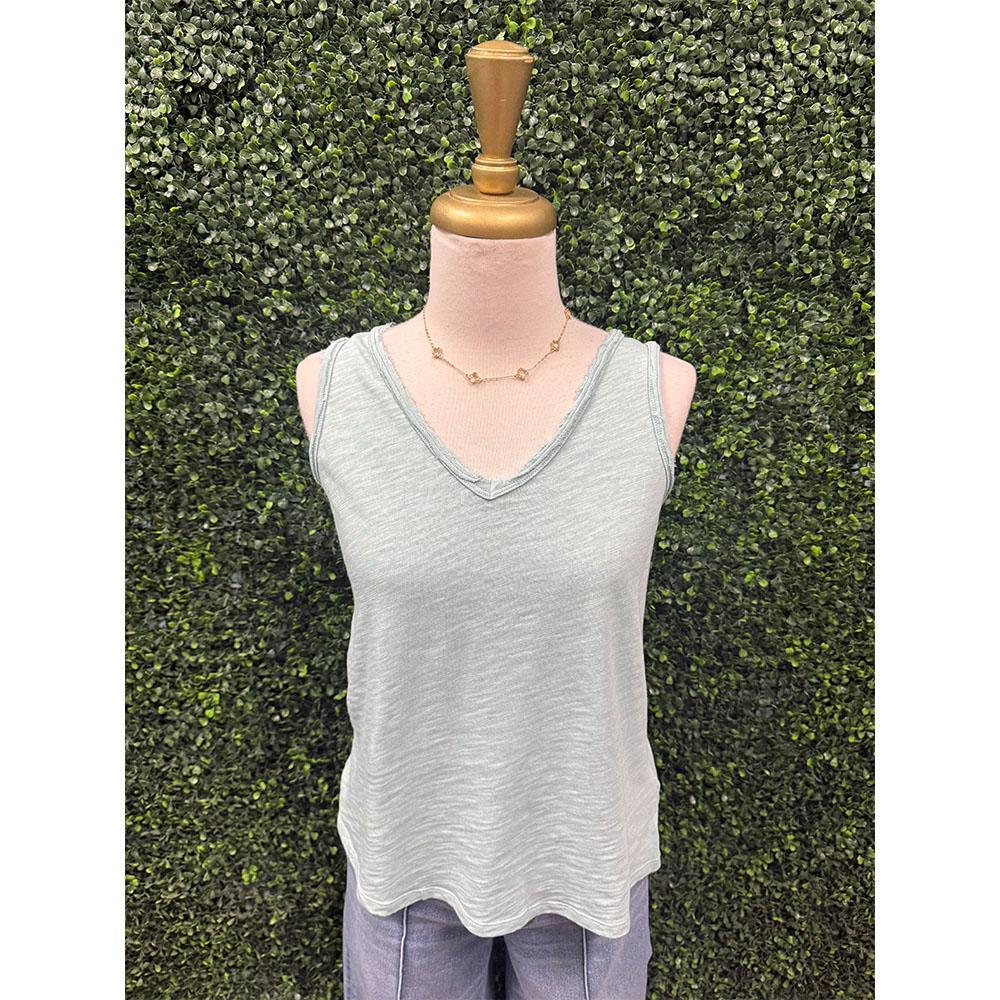 Sirena Canal Blue Tank Top Shirt