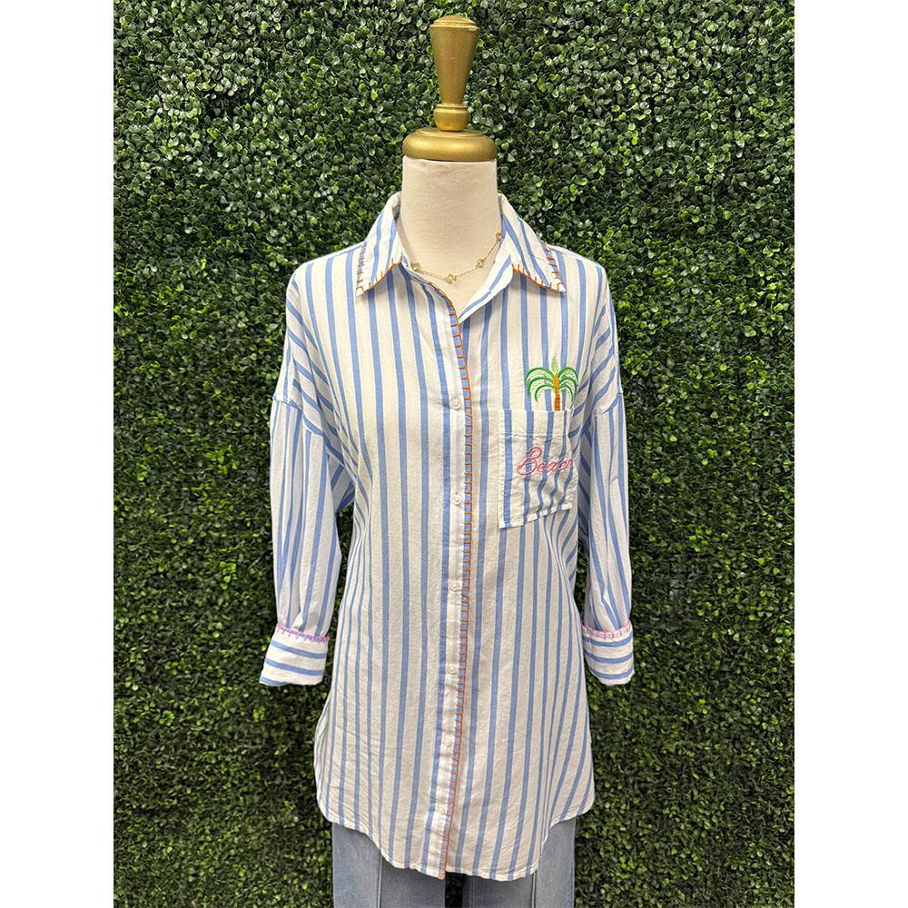 "Beach/Ocean Air" Cover-Up Shirt