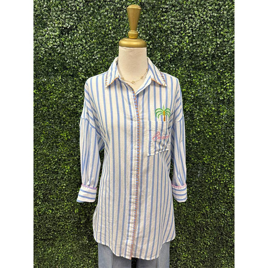 "Beach/Ocean Air" Cover-Up Shirt