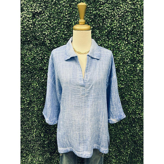 Gena Double Gauze Fab Top