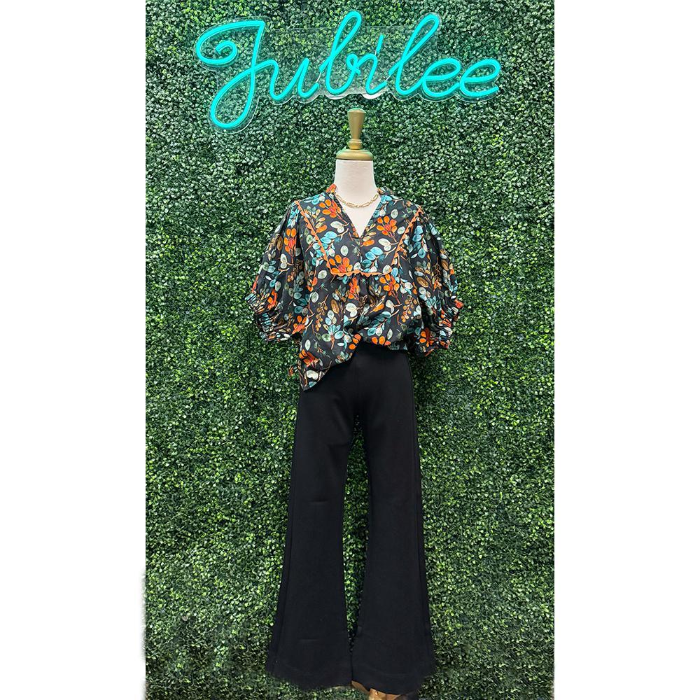 Selena Black Flair Pants