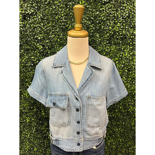 Huda Short Sleeve Denim Shirt