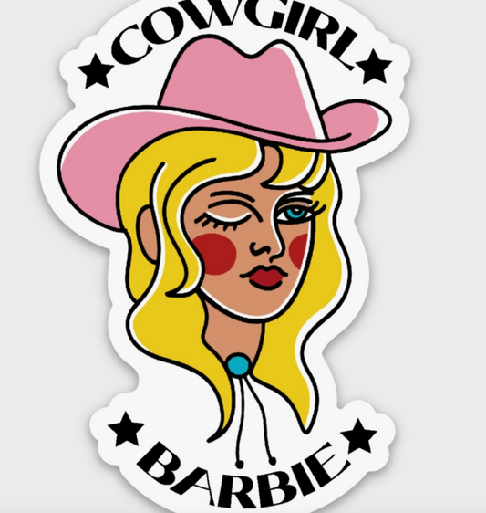 Cowgirl Tattoo Sticker