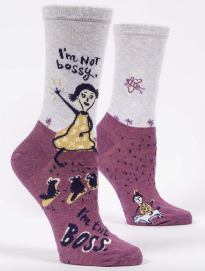 I'm Not Bossy Crew Socks