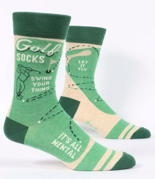 Swing Your Thing Men's Golf Socks by Blue Q