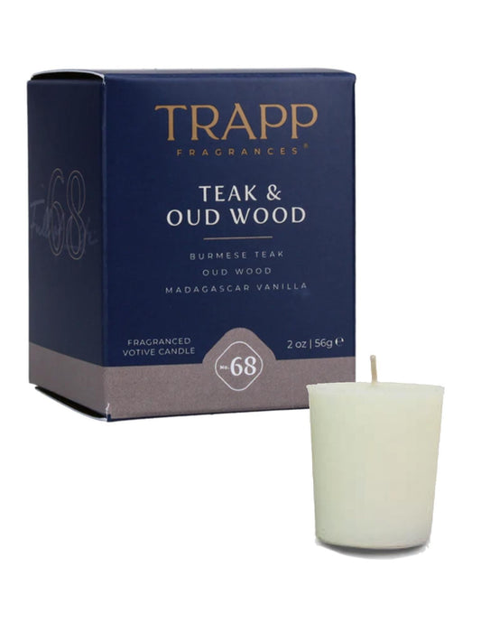 Trapp Teak & Oud Wood Votive Candle No. 68
