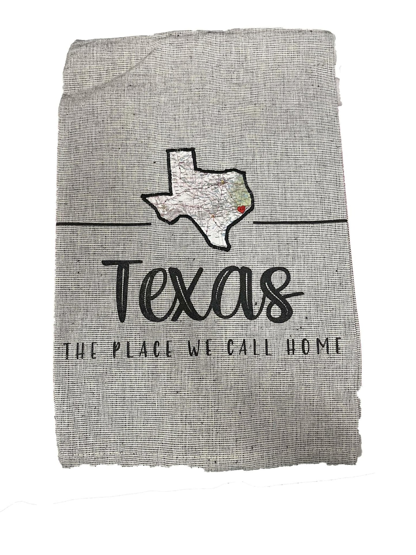 Texas The Place We Call Home Dish Towel