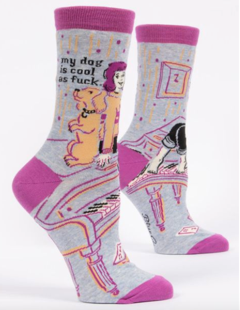 My Dog is Cool As Fuck Women's Socks by Blue Q