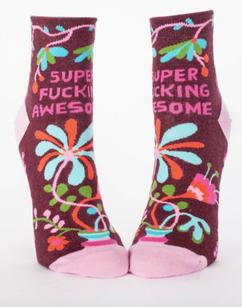 Super Fucking Awesome Women's Socks by Blue Q