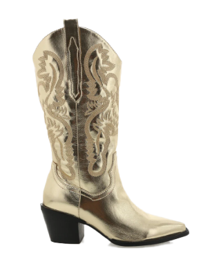 Danilo Gold Metallic Boots By Billini