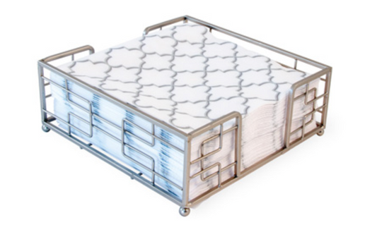 Hampshire Nickel Brush Lunch Napkin Holder