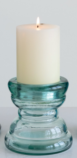 Recycled Glass Candle Holder