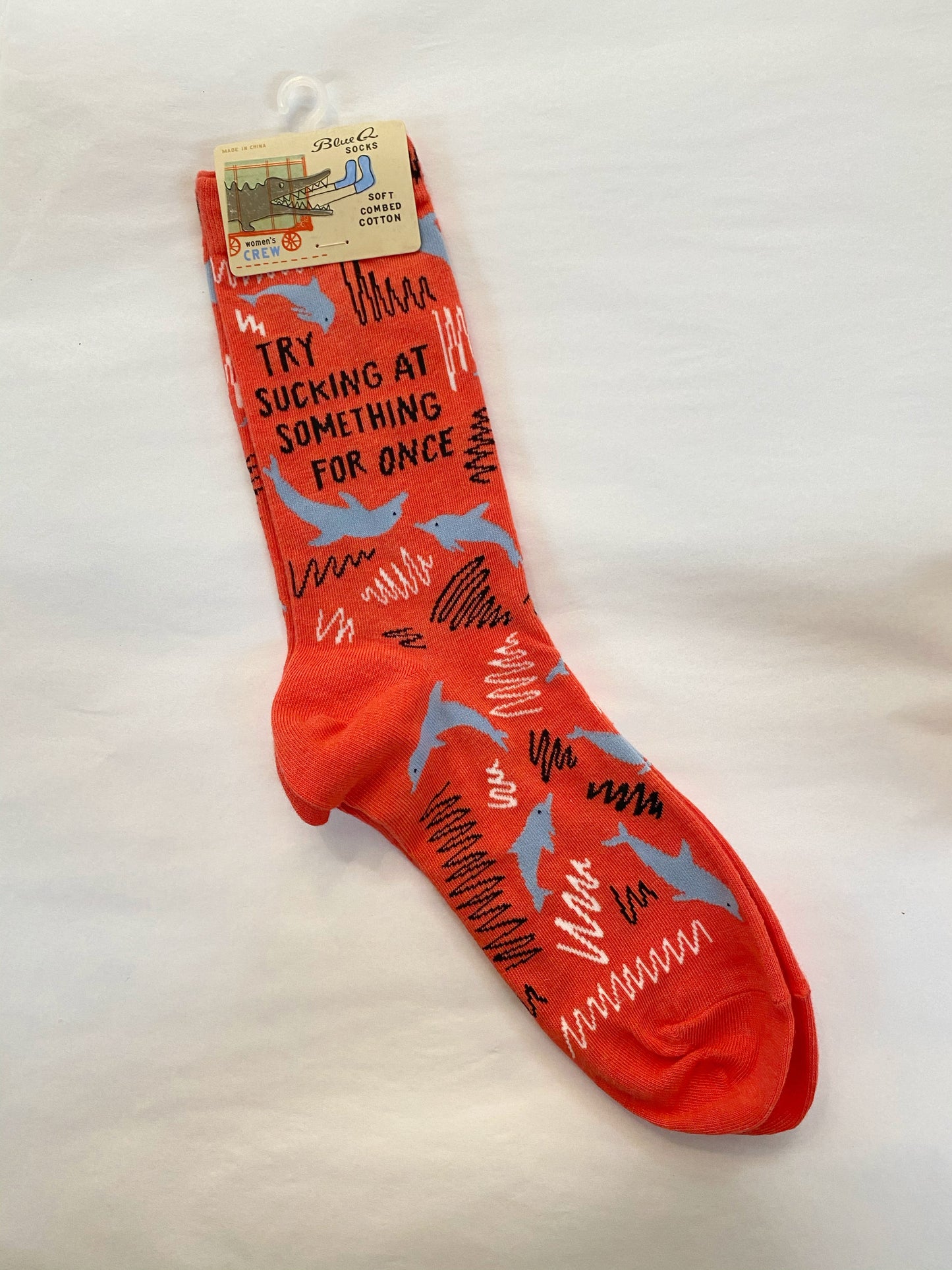 Try Sucking at Something for Once Women's Socks by Blue Q