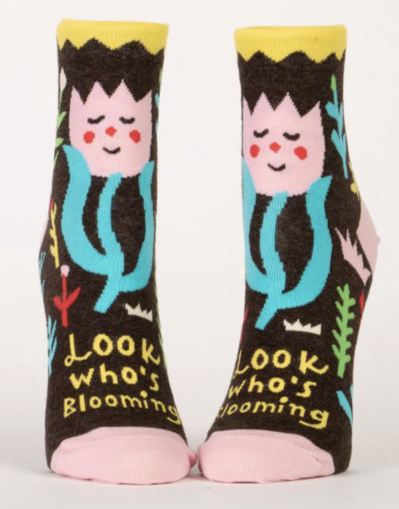 Look Who's Blooming Women's Ankle Socks by Blue Q